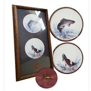 Royann Baum's Signed & Framed Fish Art